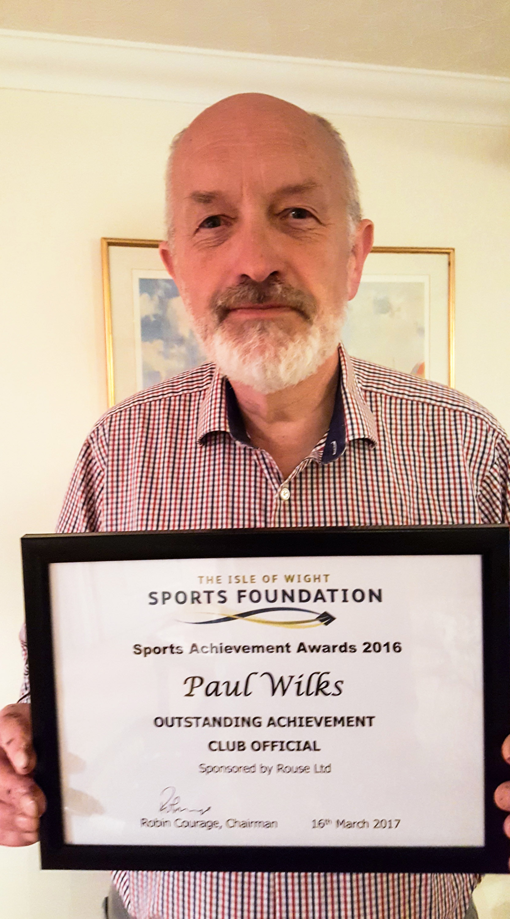 Paul Wilks Award 2017